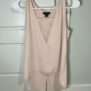 Metaphor Light pink tank top silky blouse